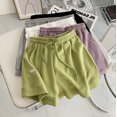 thumbnail image 3 of Pantalones cortos de verano para mujer, chaqueta suelta, cómodos, cintura alta, corte ajustado, deportivos informales, corte en A, pierna ancha, para el hogar, 3 of 6
