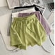 thumbnail image 3 of Pantalones cortos de verano para mujer, chaqueta suelta, cómodos, cintura alta, corte ajustado, deportivos informales, corte en A, pierna ancha, para el hogar, 3 of 5