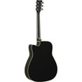 thumbnail image 4 of Yellow Matter Dreadnought Acoustic-Electric Guitar, Black, 4 of 6