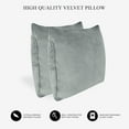 thumbnail image 2 of A1HC Hypoallergenic Down Alternative Pillow Inserts, 22x22 in, Square, Pack of 2, Dove Grey, 2 of 7