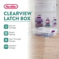 thumbnail image 3 of Sterilite 32 Quart Clear View Storage Container Tote with Lid, (12 Pack), 3 of 10