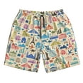 thumbnail image 4 of Bixox Men's Famous Places printing Casual Classic Fit Short Summer Beach Shorts, 4 of 6