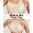 thumbnail image 6 of Women'S Plus Size Tank Tops With Built-in Bra Comfortable and Breathable, Suitable for Both Outer and Inner Wear With thin Spaghetti Straps 2XL, 6 of 8