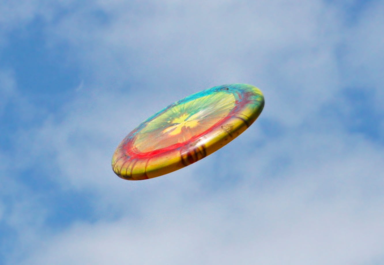 EMSCO Group Dune Moons Deluxe Aerodynamic Flying Discs - Mother Hover Super Sized 14" Diameter
