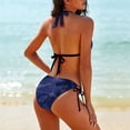 thumbnail image 2 of Aerodynamics Women's Bikini V Neck Swimsuit Set 2 Piece Over Size Bathing Suit Side Triangle Bathing Suit, 2 of 9