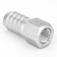 BSPP 1/4 Barb Connector Stainless Steel Female Thread Pipe Fitting