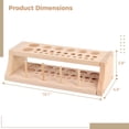 thumbnail image 4 of Wooden Leather Tool Holder with 46 holes, Hole Punch Leather Craft Tools Rack Stand Storage Box, 4 of 6