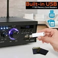 thumbnail image 5 of Pyle PCAU46BA Bluetooth Home Audio Amplifier System w/ Blue LED Display, 5 of 8