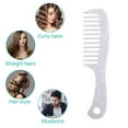 thumbnail image 7 of Unique Bargains 1 Pcs Hair Comb Wide Tooth Anti-Static for Curly Hair Detangling Comb Easy Detangling Wet and Dry White, 7 of 7