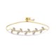 thumbnail image 5 of Pulseras de circón de rama de sauce Jumpingount Tipo de cremallera 2Conjunto Oro, 5 of 6