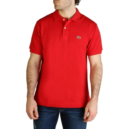 Lacoste RED Men's Classic Cotton Pique Fashion Polo Shirt, US Large