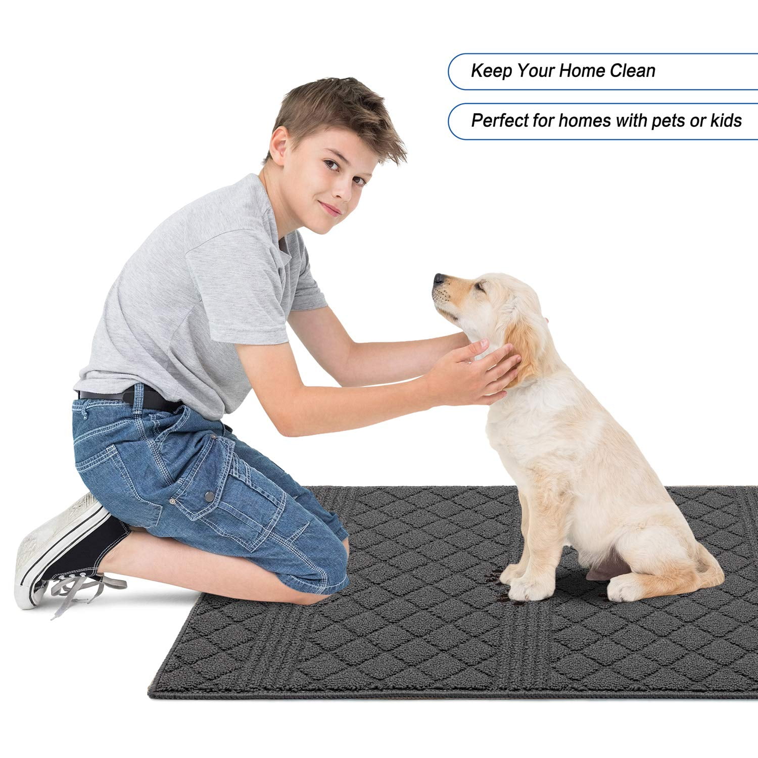 Door Mat Indoor, Front Door Mat Rugs for Entryway, Low-Profile Entrance  Rugs, Non-Slip Rubber Backing, Machine Washable Shoe Mats Entry Rug Indoor  Outdoor (Grey, 19.5”x31.5”) - Coupon Codes, Promo Codes, Daily Deals