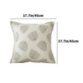 thumbnail image 3 of Chenille Decorative Pillow Cushion, 45x45x10cm White High Elasticity Filling, Soft & Plush for Comfortable Support, for Living Room Sofa Bedside Window Seat Decor,Vsgery, 3 of 6