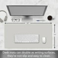 thumbnail image 2 of CounterArt Large Waterproof Desk Protector-Light Grey 32” x 16”, 2 of 6