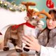 thumbnail image 3 of Juguete de peluche de Reno de simulación, muñeco de peluche de ciervo de Navidad, alce de Navidad, juguetes suaves, decoración de Feliz Navidad y Año Nuevo, los mejores regalos para niños, 3 of 4