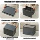 thumbnail image 5 of Caja de almacenamiento plegable de tela con tapa, organizador multirejilla para ropa interior, armario, uso doméstico, diseño plegable que ahorra espacio, Aestivo | Gris | AESTIVO, 5 of 7