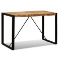 thumbnail image 5 of vidaXL Table à Manger Bois de Manguier Massif Brut 120 cm, 5 of 5