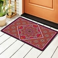 thumbnail image 1 of DouZhe Geometric Ethnic Floral Batik Rugs Doormat, Non-Slip Machine Washable Carpets Floor Door Mat , 36" x 24", 1 of 7