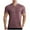 Red, variant on Mens T-Shirts Short Sleeve V-Neck Tee Summer Casual Stripe Shirts, Sizes S-3XL