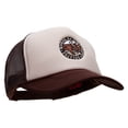 thumbnail image 5 of Horse Racing Life Embroidered Foam Panel Mesh Snapback - Brown Tan OSFM, 5 of 5