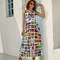 thumbnail image 6 of Flags of the world Sleeveless Dress Women dresses summer wedding dresses for parties clothes for woman women clothes, 6 of 6