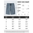 thumbnail image 3 of MoFiz Men's 3-Pack Woven Pajama Shorts 100% Cotton Plaid Sleep Lounge, 3 of 8
