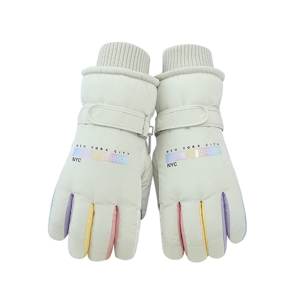 AWZXDE Adult Ski Gloves With Insulation Wind Proof Touchscreen Womens Winter Gloves For Motorcycle Bike Riding Couples Light Green