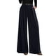thumbnail image 1 of Pantalones de trabajo PRETTYGARDEN, pantalones anchos para mujer, color azul marino, 1 of 8