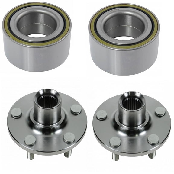 TRQ Wheel Hub & Bearing Front LH RH Pair Set for Dodge Neon PT Cruiser 39mm BHA53230