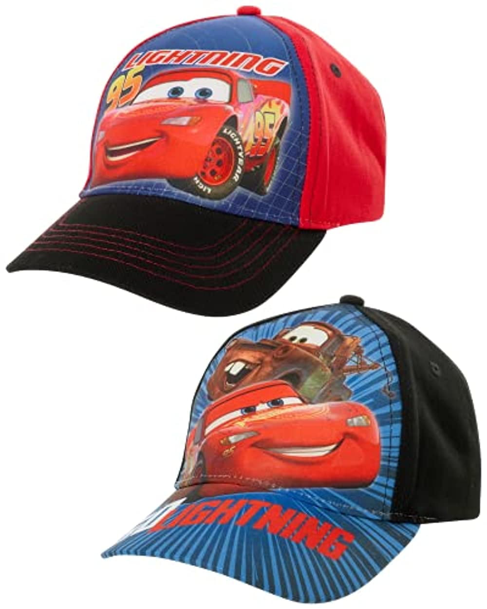 Disney Toddler Baseball Hat for Boy’s Ages 2-7 Lightning McQueen Kids Cap Washed Sunhat