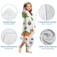 thumbnail image 7 of White Dinosaurs Colorful Leaves Pattern Hooded Bath Towel，60"x35" for Ages 3 To 12 Kids, Quick Dry Lightweight Soft Microfiber Hood Beach Towel Cover Up for Kids, 7 of 7