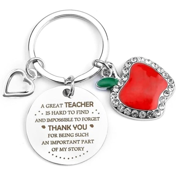 Personalized Teacher Appreciation Keychain, Thank You Gifts for Teachers