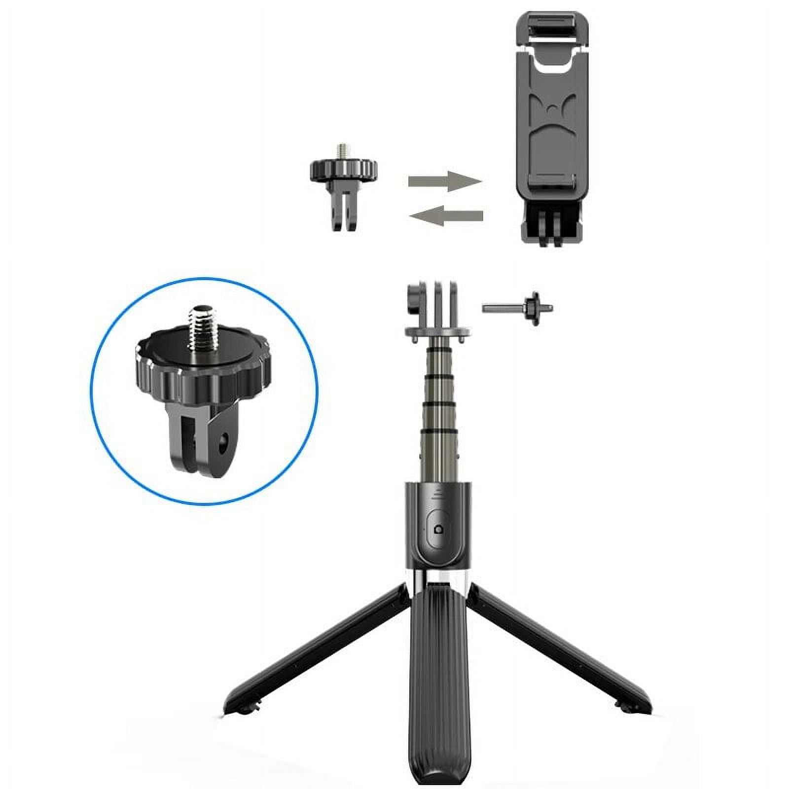 Cell Phone Selfie Stick Tripod Aluminium Alloy Selfie Stick with Wireless Remote Smartphone Tripod Tripod