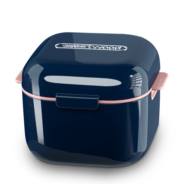 Inteprter Estuche para llaves Limpieza en remojo Caja de almacenamiento de falsos Plástico lavable Bolsillo Pezón Contenedor de joyas Accesorio Almacenamiento y organización del hogar Azul Inteprter HA059508-01