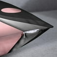 thumbnail image 3 of Set of 4 Soft Pink Throw Pillow Covers Modern Abstract Black Grey Stripes Gray White Acrylic Bold Decorative Pillow Cases Home Decor Square 18x18 Inches Pillowcases, 3 of 6