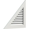 thumbnail image 2 of Ekena Millwork 26"W x 21 5/8"H Right Triangle Gable Vent - Left Side (34 1/2"W x 28 5/8"H Frame Size) 10/12 Pitch Functional, PVC Gable Vent with 1" x 4" Flat Trim Frame, 2 of 14