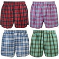 thumbnail image 2 of Falari 4-Pack Men's Boxer Underwear 100% Cotton Assorted-42 Medium, 2 of 6