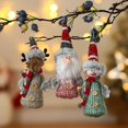 thumbnail image 5 of Adornos de muñeco de nieve de Navidad, adornos colgantes para árbol de Navidad, figura de Papá Noel, decoración para fiesta de Navidad para niños, regalo festivo, 5 of 5
