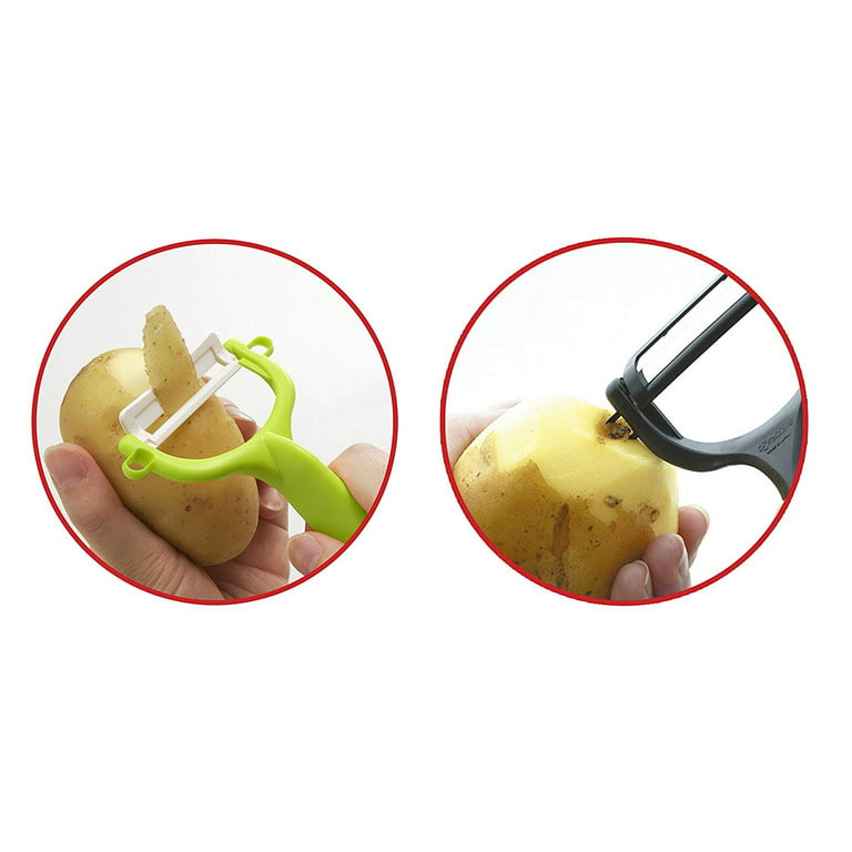 2Pcs/lot Vegetable Fruit Ceramic Peeler Cooking Tools Potato Peelers  Ceramic Peeler (Color Random)