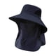 thumbnail image 2 of Sombrero de sol para hombre con protección total y solapa protectora para el cuello y la cara extraíble | Sombrero tipo boonie de ala ancha con malla transpirable, 2 of 6