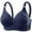 Blue-1, variant on Bras for Women Plus Size Comfort Bras for Everyday Full Coverage Push Up Bras Wireless Underwear, 36B/C-44B/C