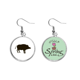 thumbnail image 1 of Jabalí negro animal lindo retrato Colgante decorativo temporada pendientes de primavera joyas Unbranded M, 1 of 3