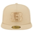thumbnail image 2 of Men's New Era  Light Beige Cincinnati Bengals Color Pack A-Frame 59FIFTY Fitted Hat, 2 of 5