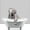 Bathtub Animal Elephant Silver, variant on Elephant Stock Bathtub Animal Elephant Silver Wall Art - Vertical Canvas Wall Art - Bathroom Wall Decor - Animal Canvas - Gray And White Decor - 8" x 12"