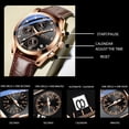 thumbnail image 3 of Poedagar Men Watch Fashion Leather Quartz Watches Sport Chronograph Business Men's Wristwatch Waterproof Luminous Date Man Gift - Quartz Wristwatches, 3 of 7