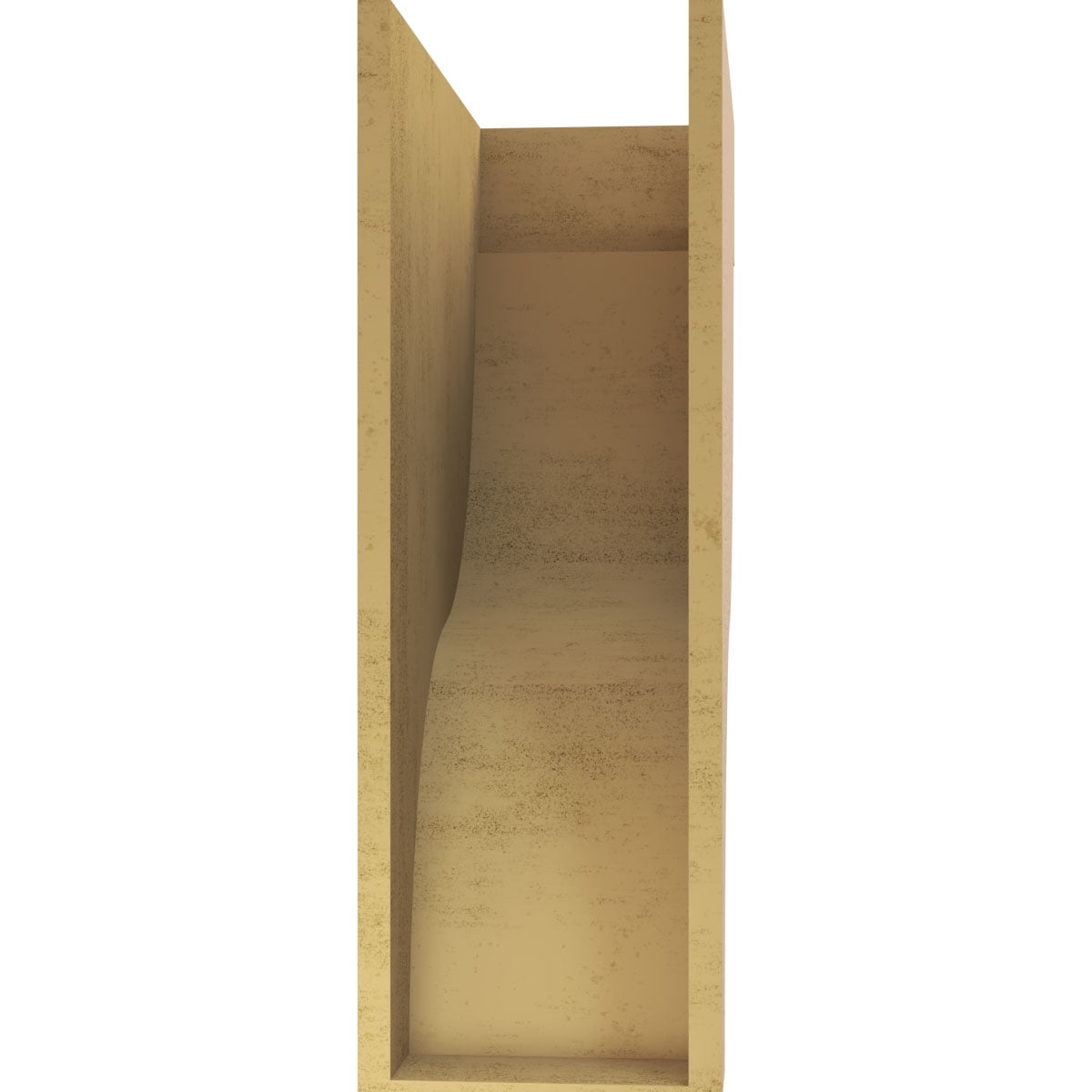 11"W x 22"D x 33"H Classic Garner Rough Cedar Woodgrain TimberThane Corbel, Primed Tan