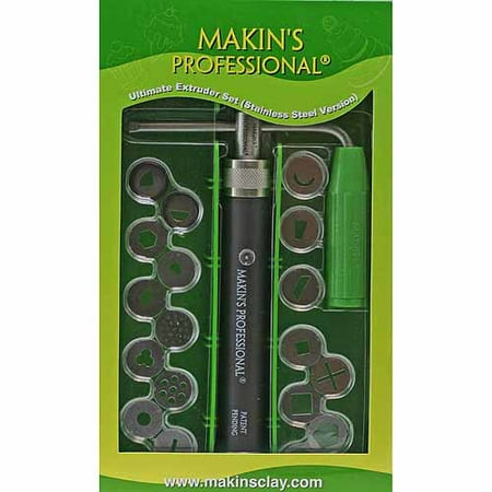 Makin's USA Ultimate Clay Extruder Set, Stainless Steel
