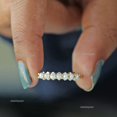 thumbnail image 3 of Pearl Half Eternity Ring, 925 Starling Silver Ring, Birthstone Ring, 7 Pearl Ring Handmade Jewelry, Minimalist Jewelry, Gift For Her., 3 of 5