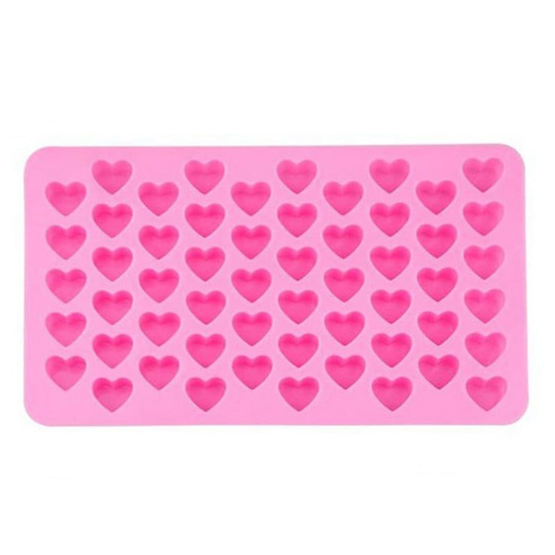 55 Silicone Heart Cake Chocolate Cookies Baking Mould DIY Ice Cube Mold Tray NEW 
