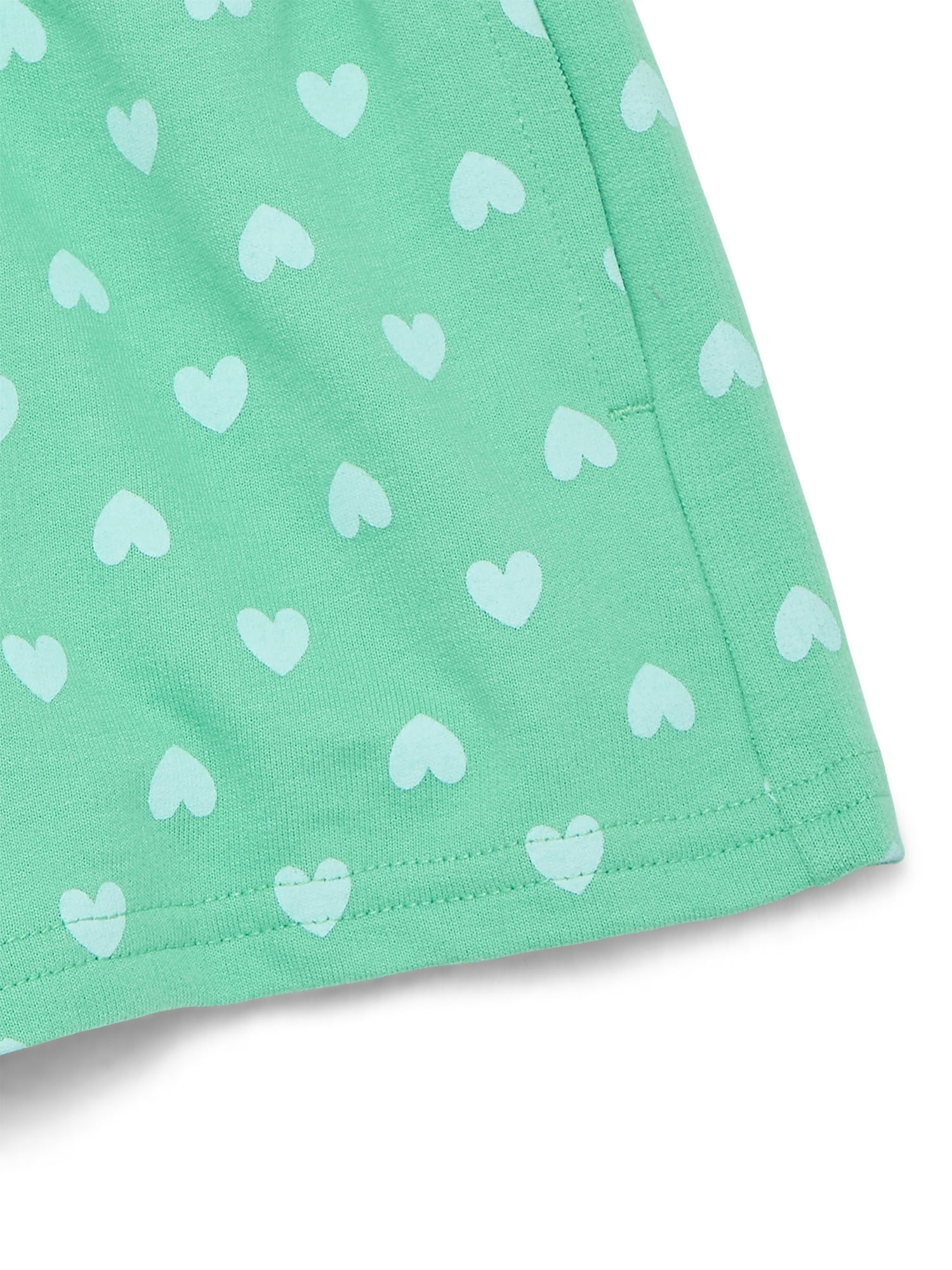 Wonder Nation Toddler Girl Solid and Printed Knit Shorts, Sizes 18M-5T
